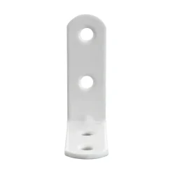 Diall 4 Equerres de chaise Acier Blanc l.14 x H.25 x P.25 mm