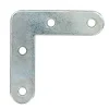Diall Equerre De Fixation-4 Equerres de chaise Acier Inox l.80 x H.25 x P.25 mm