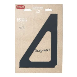 Renz Support De Boîte Aux Lettres-Equerres murales Noir mat RAL 9005MT