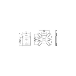 Erard Support Tv-- Support TV mural fixe - 19 a 32 pouces - VESA 200x200 - Acier anti corrosion