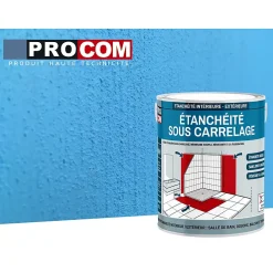 Procom Etanchéité Du Mur Intérieur-Etancheite sous carrelage, KIT douche, salle de bain, pièce humide - résine d'imperméabilisation, protection à l'eau - -10 l