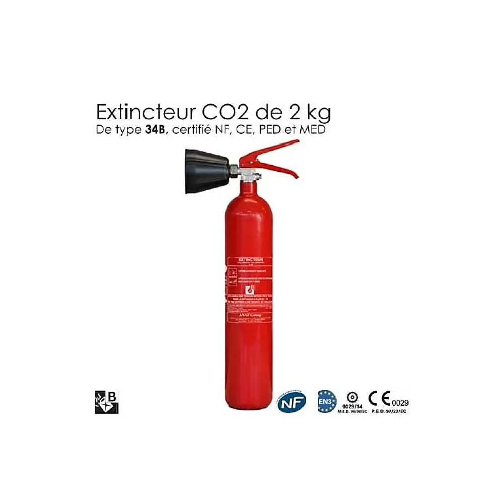 Jod1 Extincteur Et Couverture Anti-Feu|Détecteur De Fumée, Gaz Et Protection Incendie-Extincteur co2 2kg b nf homologué NF et normé CE-EN3
