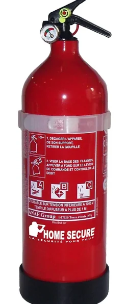 Extincteur Et Couverture Anti-Feu|Détecteur De Fumée, Gaz Et Protection Incendie-Extincteur poudre ABC 6 kg Lifebox avec manomètre