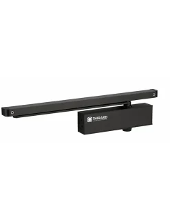 Thirard Ferme-porte automatique hydraulique Design force 3, bras coulissant, noir -