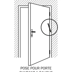 Diall Ferme-Porte-Ferme‑porte à recouvrement pour portes intérieures jusqu'à 60 kg maxi en acier longueur 280 mm