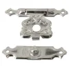 Diall Serrure De Meuble|Serrure De Meuble-2 fermoirs coffrets Acier nickelé L. 18 mm x H. 28 mm