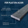 Comment Fer Profilé-Fer plat acier 35mm ep 4 mm, Longueur : 2 metres -