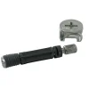 Diall Ferrure d'assemblage + Goujon ø15 x L. 30 mm en zamack, lot de 2