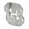 Diall Ferrure-4 Ferrures d'accrochage Acier zingué 42 x 26 mm