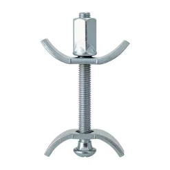 Diall Ferrure-2 ferrures d'assemblage de plan de travail Ø6 x L.65 mm acier zingué