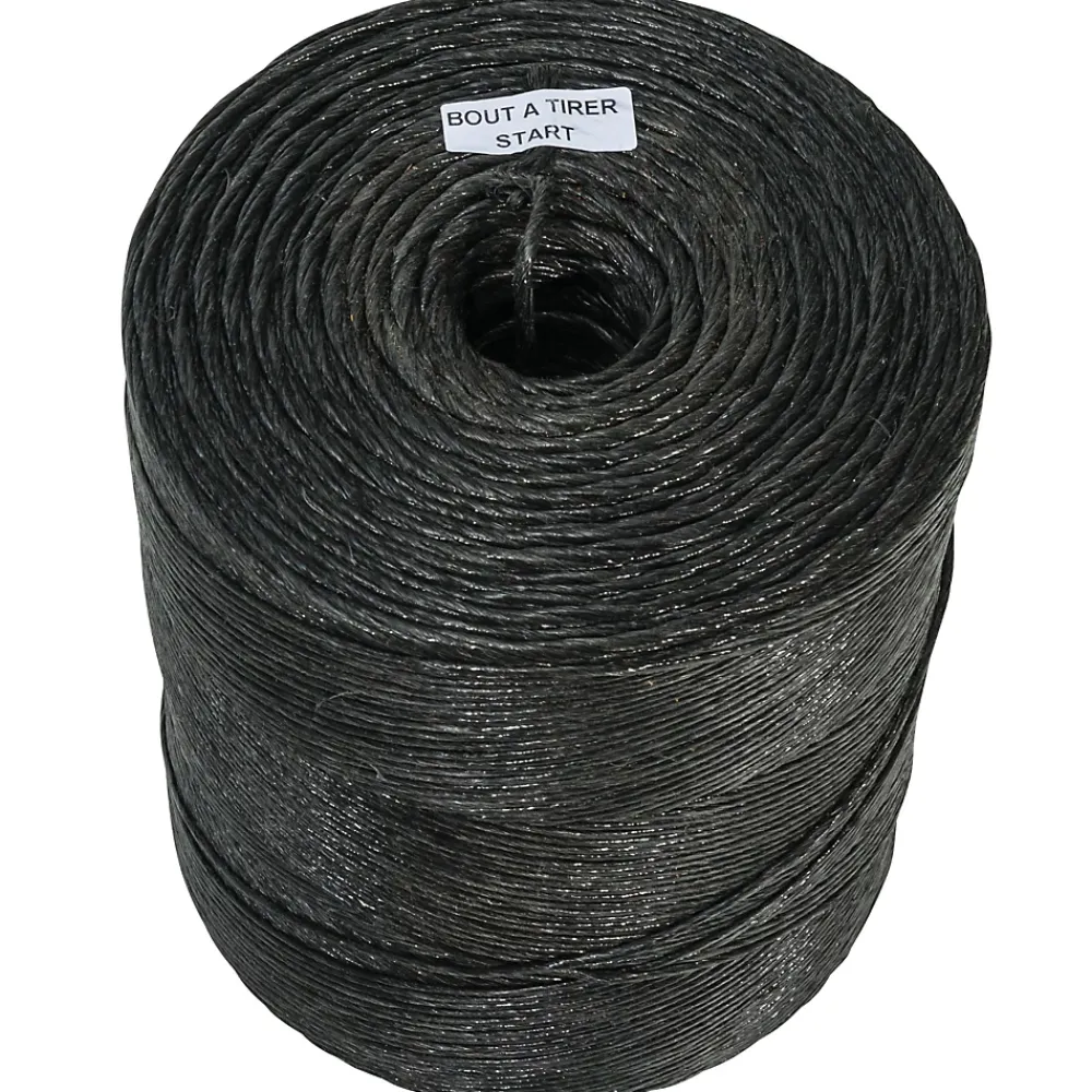 Werka Pro Corde, Fil Et Ficelle-Ficelle agricole noire bobine 1500m Diamètre1,3mm