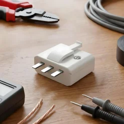 Diall Boîte Et Connexion Luminaire-Fiche DCL 2 pôles + terre vendue par 5 pièces