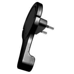 Diall Fiche Électrique-Fiche extra-plate noir glossy 6A