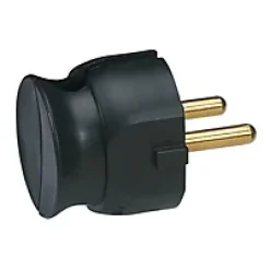 Legrand Fiche Électrique-Fiche extra plate noire Blanc