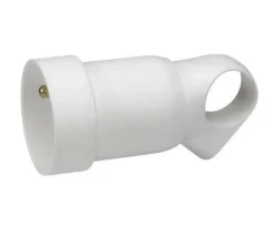 Legrand Fiche femelle 16A 2 P+T blanc avec anneau