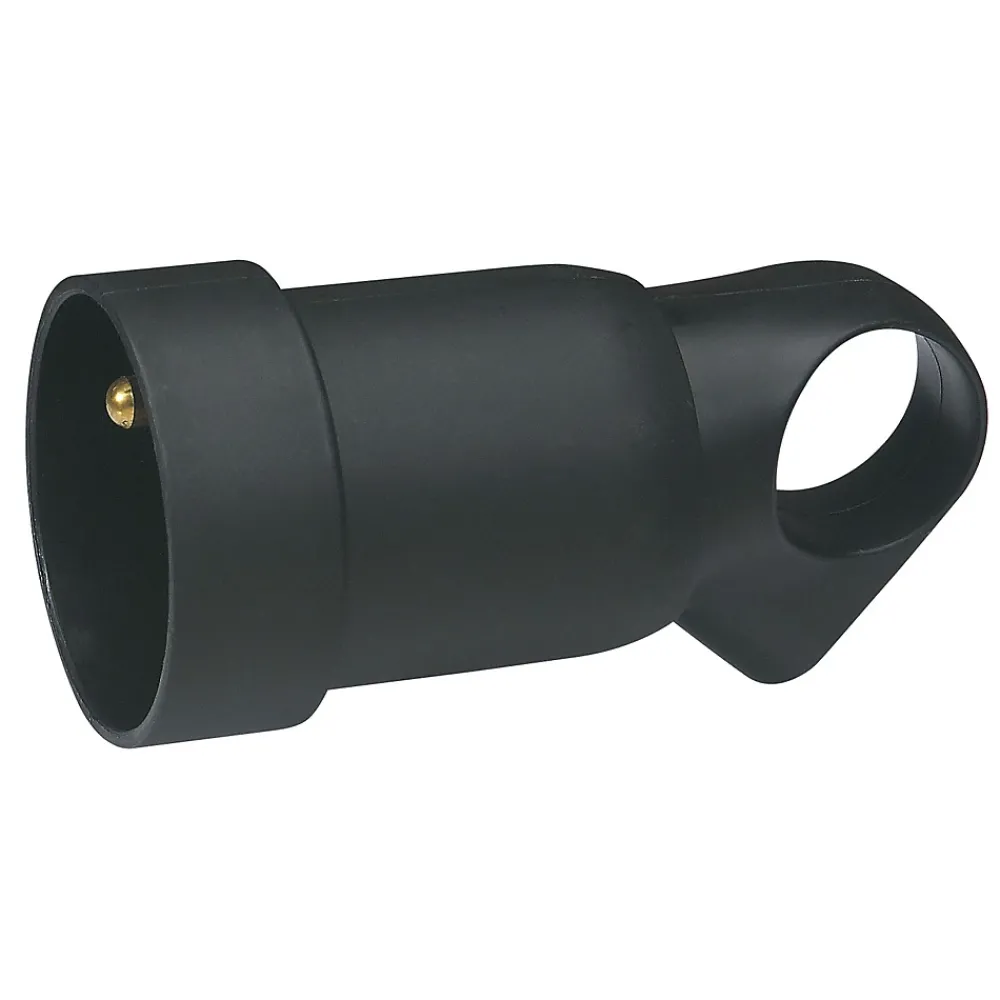 Legrand Fiche femelle 16A 2 P+T noir avec anneau