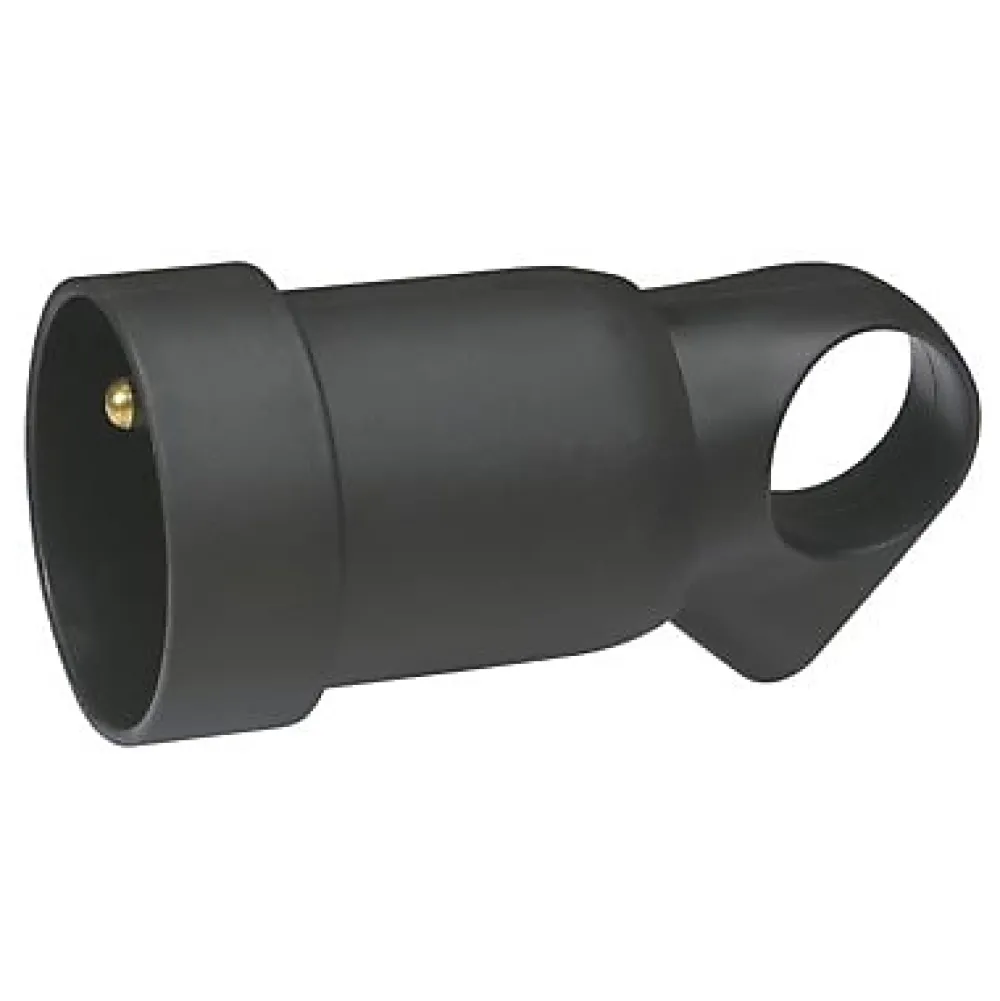 Legrand Fiche femelle 16A 2 P+T noir avec anneau