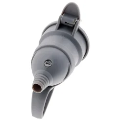 Zenitech Fiche Électrique-Fiche femelle à clapet 16A 2P+T - Gris -