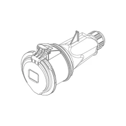 Ide Interrupteur Étanche-Fiche Femelle Tétrapolaire 32a 3p+n+t 380v - 5 Broches - étanche Ip44 -