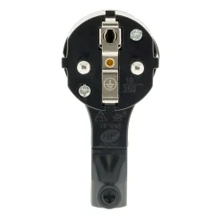 Zenitech Fiche Électrique-Fiche mâle 16A extraplate - Noire -
