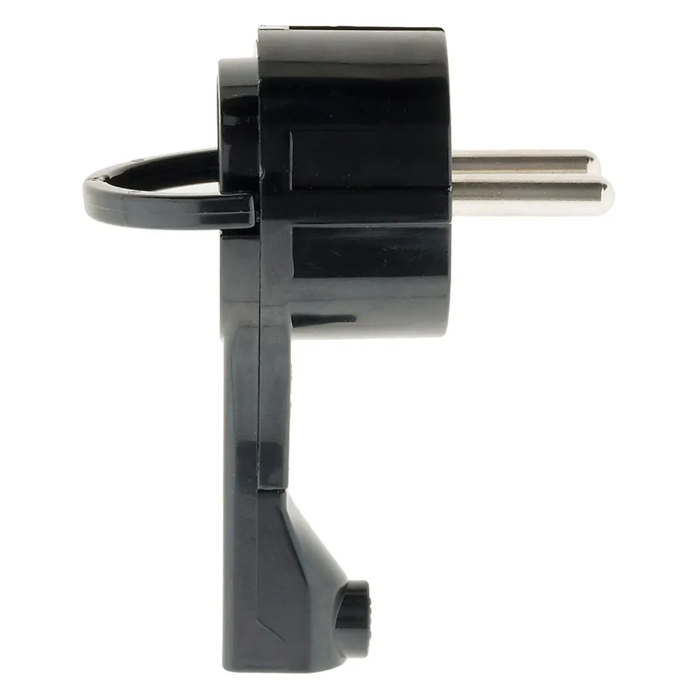 Zenitech Fiche Électrique-Fiche mâle 16A extraplate - Noire -