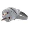 Zenitech Fiche Électrique-Fiche mâle anneau -16A 2P+T - Gris -