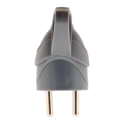 Zenitech Fiche Électrique-Fiche mâle anneau -16A 2P+T - Gris -