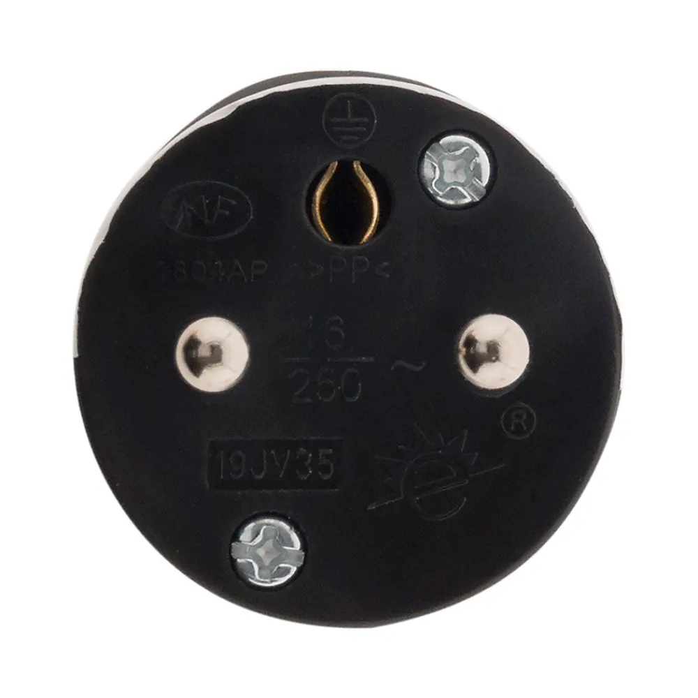 Zenitech Fiche mâle 16A 2P+T - Noir -
