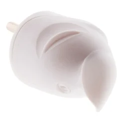 Zenitech Fiche Électrique-Fiche mâle coudée 16A 2P+T - Blanc -