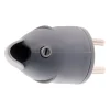 Zenitech Fiche mâle coudée 16A 2P+T - Gris -