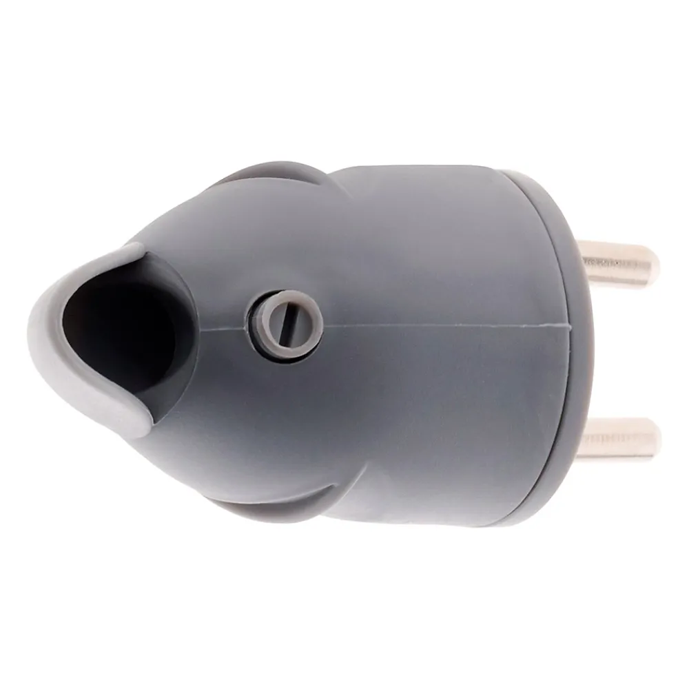 Zenitech Fiche mâle coudée 16A 2P+T - Gris -