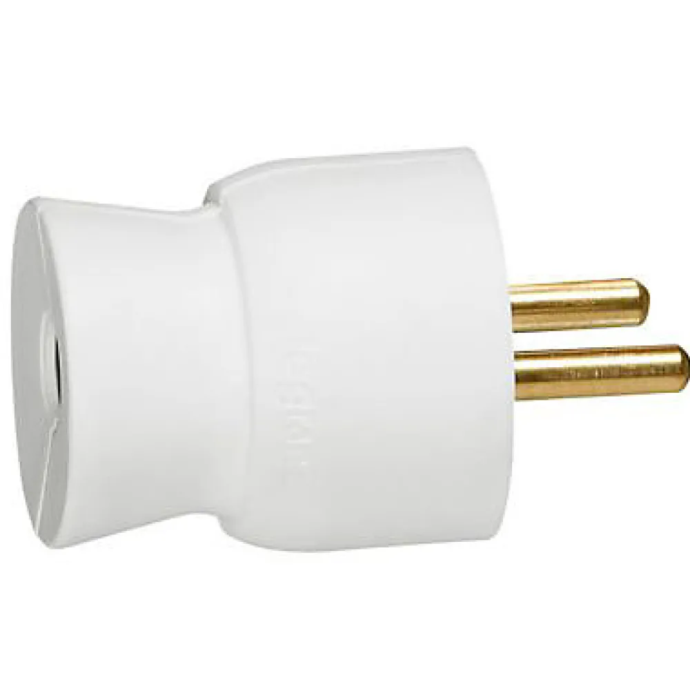 Legrand Fiche mâle droit 16A 2 P+T blanc