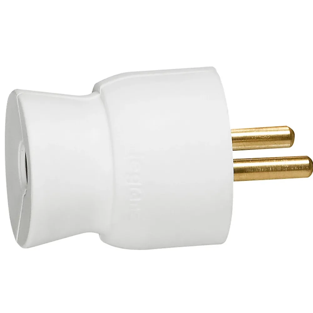 Legrand Fiche mâle droit 16A 2 P+T blanc