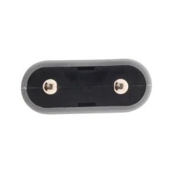 Zenitech Fiche Électrique-Fiche mâle 2P 6A - Gris -