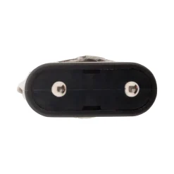 Zenitech Fiche Électrique-Fiche mâle 2P 6A latérale - Noir -