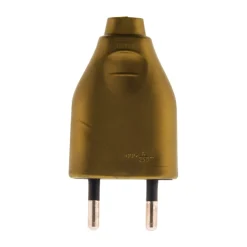 Zenitech Fiche mâle 2P 6A - or -