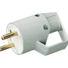 Lebenoid Fiche mâle 2P+T 16A IP40 à anneau - Gris - Lébénoïd