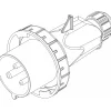 Ide Fiche Mobile Male 32a 2p+t - étanchéité Renforcée Ip67 -