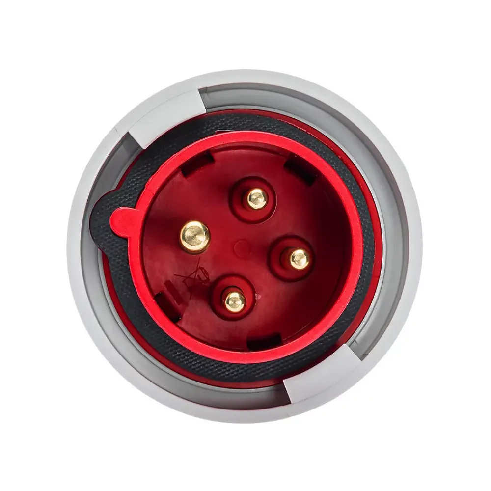 Ide Fiche Mobile Male Triphasé 16a 3p+t 380v - 4 Broches - étanche Ip67 -