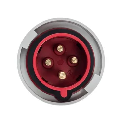 Ide Interrupteur Étanche-Fiche Mobile Male Triphasé 32a 3p+t 380v - 4 Broches - étanche Ip67 -