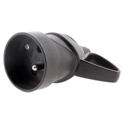 Zenitech 10 fiches femelles anneau 16A 2P + T noir