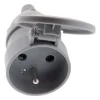 Zenitech Fiche Électrique-10 fiches femelles clapet 16A 2P+T gris