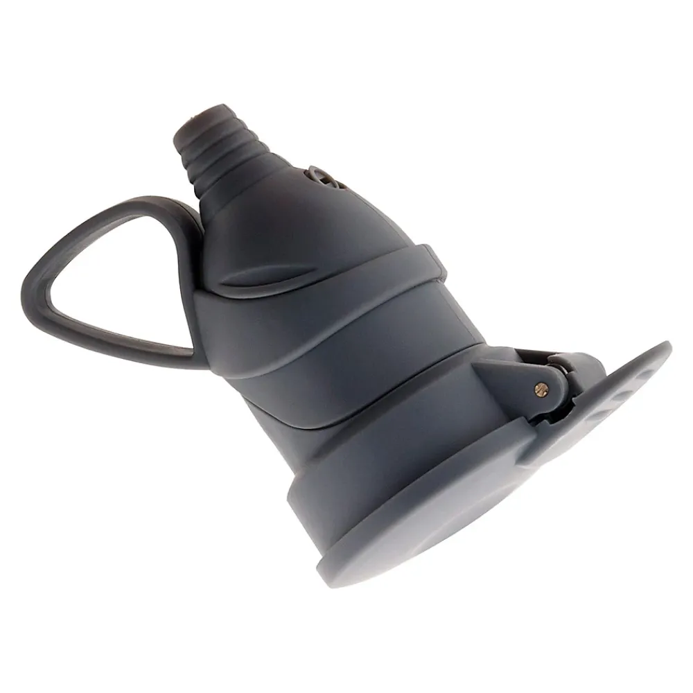 Zenitech Fiche Électrique-10 fiches femelles clapet 16A 2P+T gris