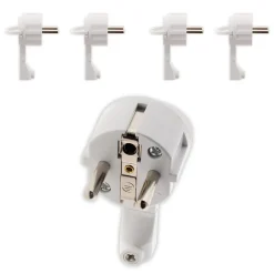 Zenitech Fiche Électrique-5 fiches mâles 2P+T 16A extraplates