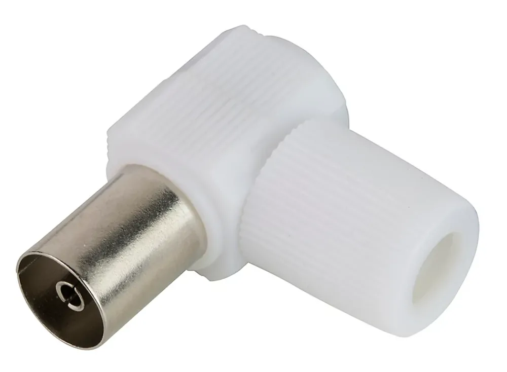 Diall Câble Et Connectique Tv-Fiche TV Femelle ø9.52 mm coudé à câbler Blyss, Or