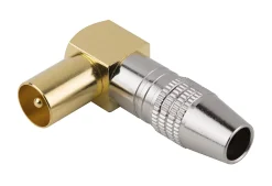 SLX Fiche TV Mâle ø9.52 mm à souder, Or