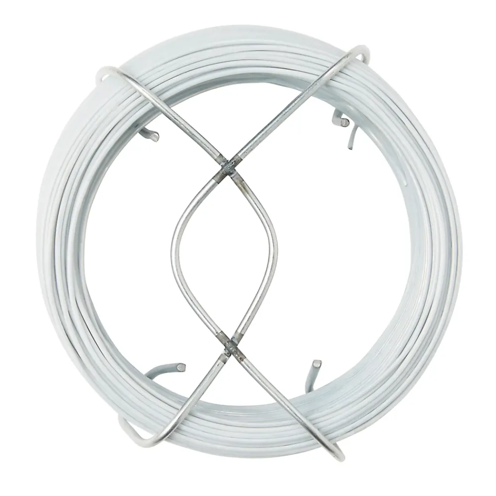 Diall Fil d'acier revêtement PVC Blanc ø0.8 mm, 50 m
