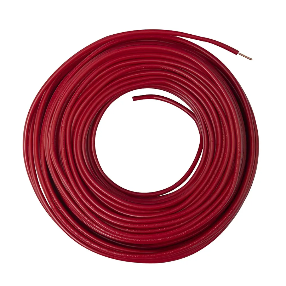 Zenitech Câble, Fil Et Cordon D'Alimentation-Fil électrique H07V-U 1,5mm² rouge - 25m -
