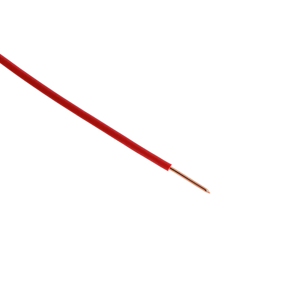 Zenitech Câble, Fil Et Cordon D'Alimentation-Fil électrique H07V-U 1,5mm² rouge - 25m -