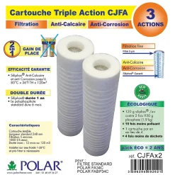 Machines Nordiques Filtration Évier-Filtre anti calcaire - 2 cartouches filtrantes